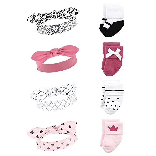 Hudson Baby baby-girls Headband and Socks Set