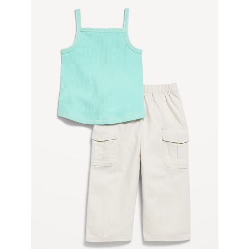 Ribbed Cami Tank and Cargo Pants Set for Baby | Old Navy