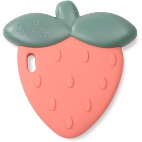 Itzy Ritzy Silicone Rattle, Strawberry
