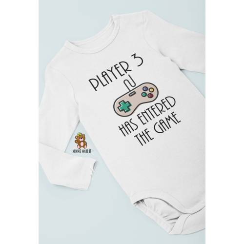 Pregnancy Announcement Onesie® Player 3 Has Entered the Game - Etsy
