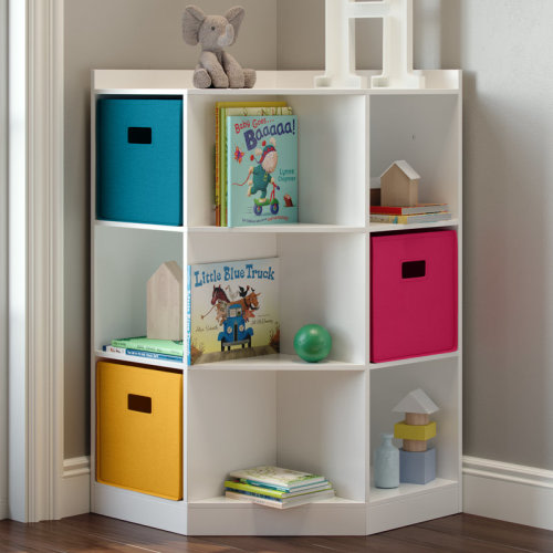 RiverRidge Home RiverRidge Kids Corner Playroom Cabinet with 6 Toy Storage Cubbies and 3 Angled Shelves & Reviews | Wayfair