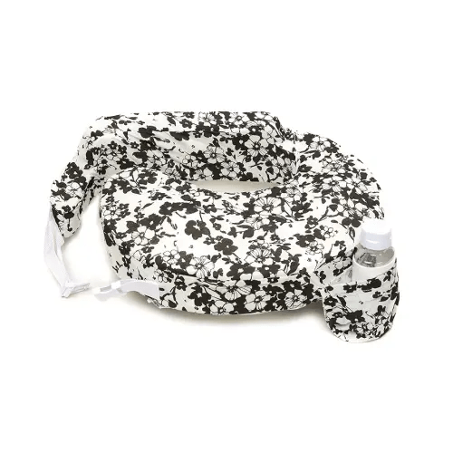 My Brest Friend Original Nursing Pillow Slipcover Sleeve | Great for Breastfeeding Moms | Pillow Not Included, Evening Bloom, Grey, White, Black