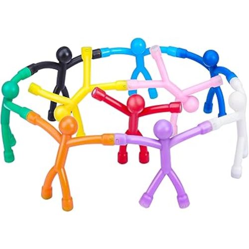 LOVIMAG 10Pcs Refrigerator Magnets Men, Cute Fridge Magnet Man,Fun Magnetic Toys Humanoid Magnet Toys for Kids, Solid Colorful Magnetic People Magnets Adults Lockers, Office,Whiteboard Decorative