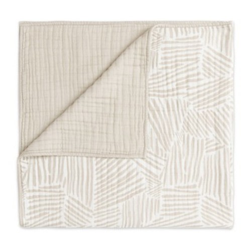 Babyletto Oat Stripe Muslin Quilt