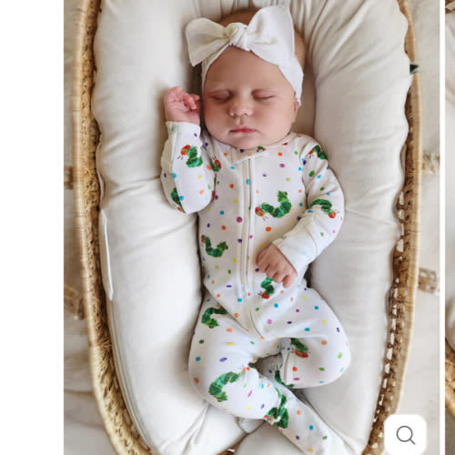 Organic 2-Way Zipper Footie in Caterpillar – L'ovedbaby