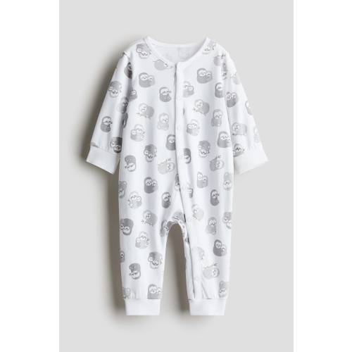 PRINTED JERSEY PAJAMA JUMPSUIT