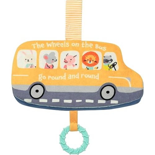 Baby Starters Magic Years On the Go Activity Book with Teether and Travel Strap, Wheels on the Bus, Yellow
