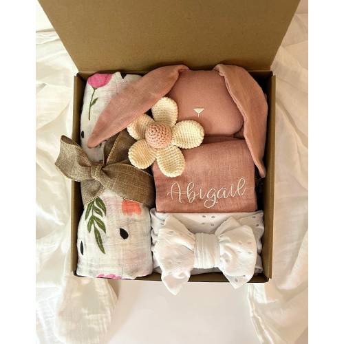 Baby girl Gift, Baby girl gift box, Newborn girl gift, New Baby girl gift, Baby shower gift, baby name girl gift
