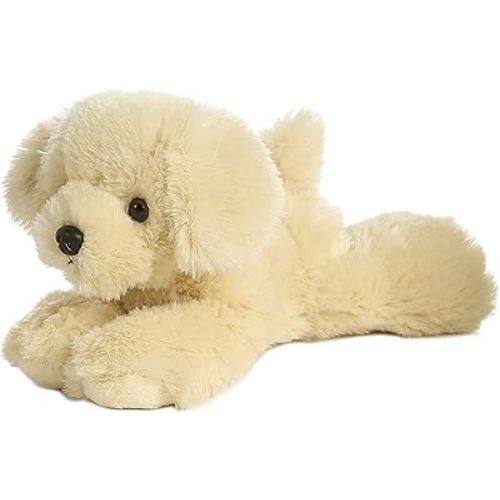 Aurora® Adorable Mini Flopsie™ Bailie™ Stuffed Animal - Playful Ease - Timeless Companions - White 8 Inches
