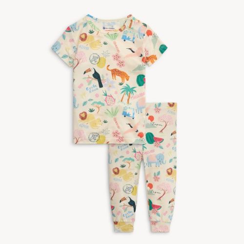 wanderlust wildlife modal magnetic no drama pajama short sleeve set – Magnetic Me
