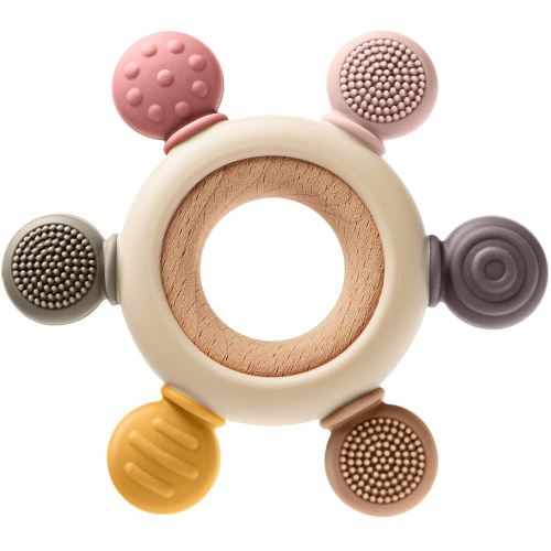 Baby Teething Toys for 0-6 6-12 Months, BPA Free Teether Sensory Toys for Babies 0 3 6 9 12 18 Months, Newborn Infant Toys Gifts for 1 One Year Old Baby Boys Girls