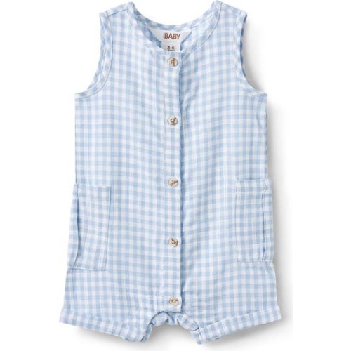 Jacob Sleeveless Playsuit, 6-12M