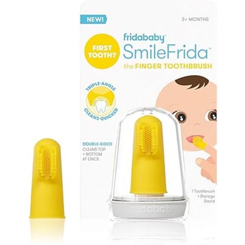 Frida Baby Baby's First Toothbrush with Case, 3 Months , Pack of 1