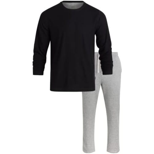 Eddie Bauer Men's Pajama Set - Thermal 2 Piece Lounge set - Long Sleeve Thermal and Cozy Sweatpants for Men (S-XXL)