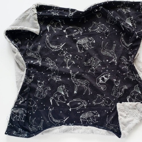 Black Constellation Baby Blanket, Minky Baby Blanket, Black Baby Blanket, Constellation Baby Blanket, Boy Blanket, Neutral Blanket, Stars