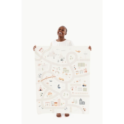 Boulevard Print Leather Play Mat