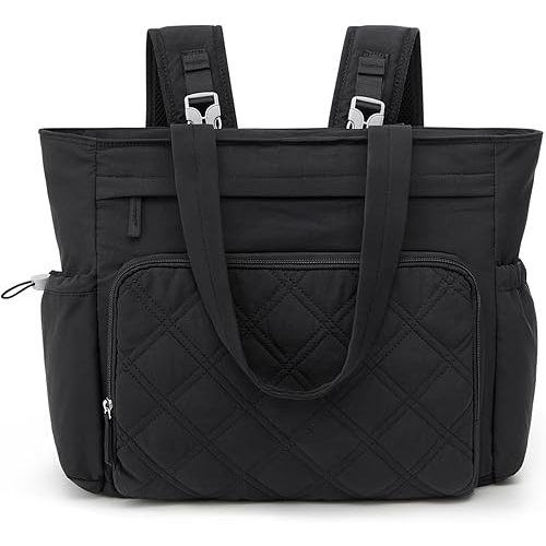 G4Free 3 in 1 Diaper Bag with Insulated Pockets Baby Backpack for Women Men Toddler Diaper Tote with Stroller Buckle Travel Work-Black