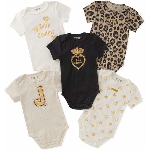 Baby Girls 5 Packs Bodysuit