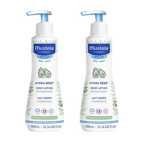 Mustela Hydra Bebe Body Lotion - Daily Moisturizing Baby Lotion with Natural Avocado, Jojoba & Sunflower Oil – Various Sizes