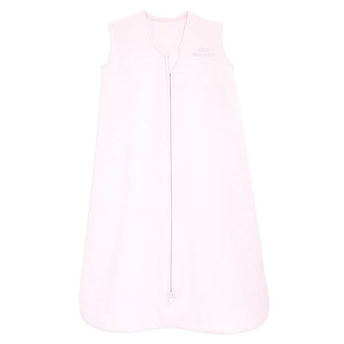 HALO SleepSack, 100% Cotton Wearable Blanket, Swaddle Transition Sleeping Bag, TOG 0.5, Soft Pink, Small, 0-6 Months