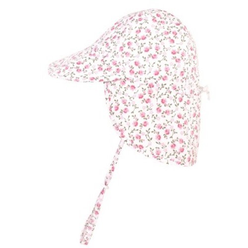 Hudson Baby Infant and Toddler Girl Sun Protection Hat, Pink Peony, Size: 0-6 months
