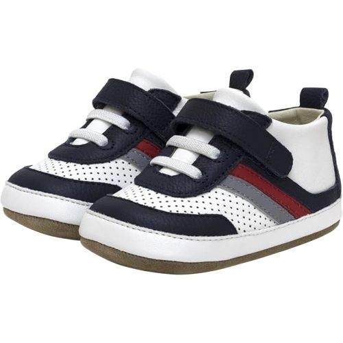 Robeez Baby Boys and Unisex First Kicks Slip Resistant Shoes & Sneakers for Infant and Toddler