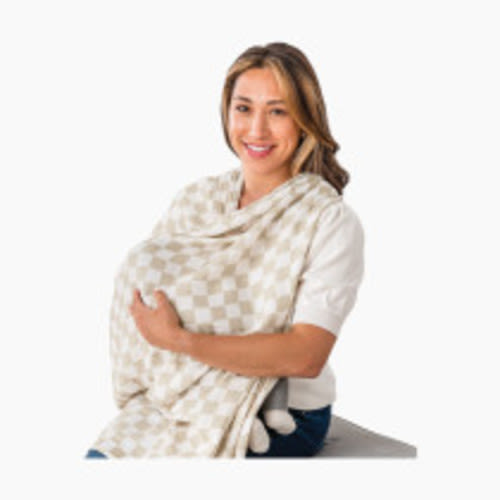 Itzy Ritzy Breastfeeding Boss - Taupe Checkerboard