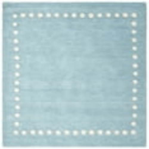 Safavieh Handmade Kids Armanda Wool Rug Blue/Ivory 5' x 5' 5' Square Indoor,Handmade Kids Room,Bedroom,Dining Room Square