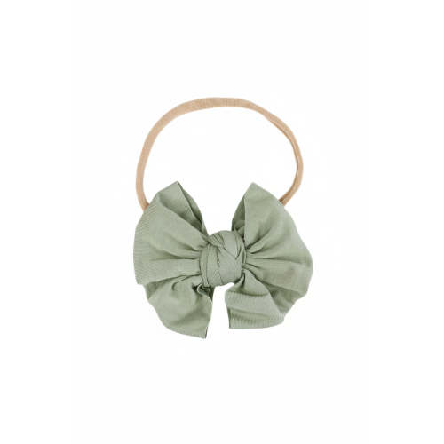 Solid Moss Knit Bow Headband