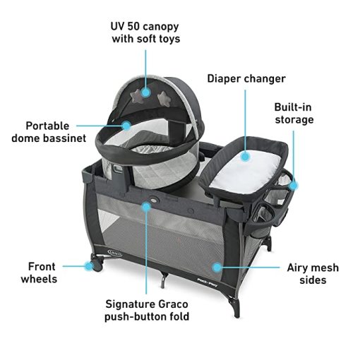 Graco Pack ‘n-Play Dome LX-Playard | Features Portable and More, Redmond - w/ Raised Mode