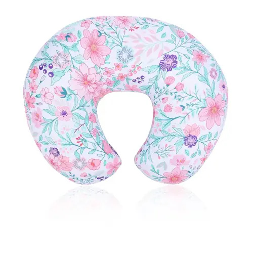 Cloele Nursing Pillow Cover - Botanical Floral Leaf Baby Pillow Cover,Breast Feeding Pillow Slipcovers for Women,Ultra Soft Breathable Infant Nursing Pillowcase for Newborn,Fits Most Nursing Pillows