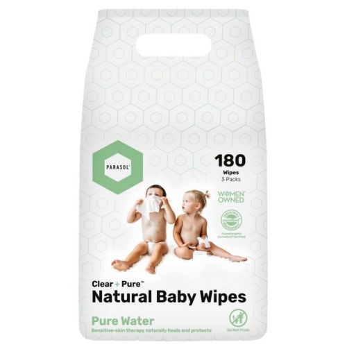 Parasol Clear+pure Natural Baby Wipes - 180ct - 3pk : Target