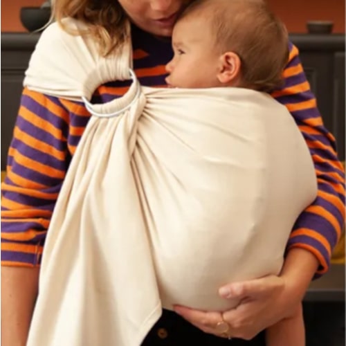 Mama Hangs - Organic Cotton Baby Sling - Ecru | Smallable