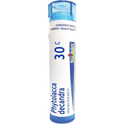 Boiron Phytolacca Decandra 30C, 80 Pellets, Homeopathic Medicine for Sore Throat