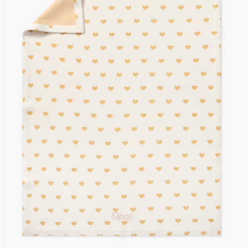 Heart Matelasse Baby Blanket