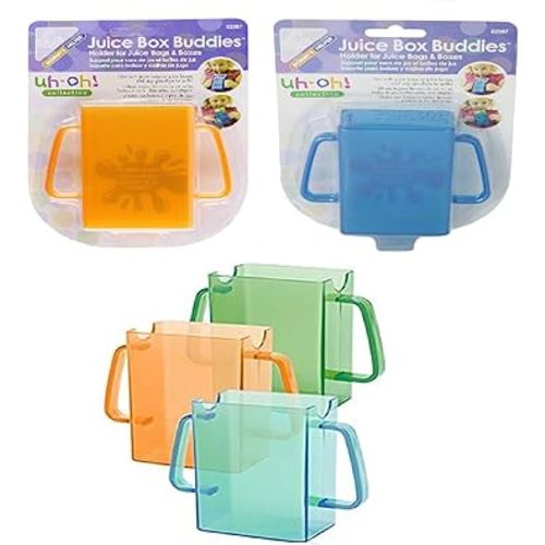 Mommy's Helper Juice Box Buddies, Assorted Colors, 5-Pack