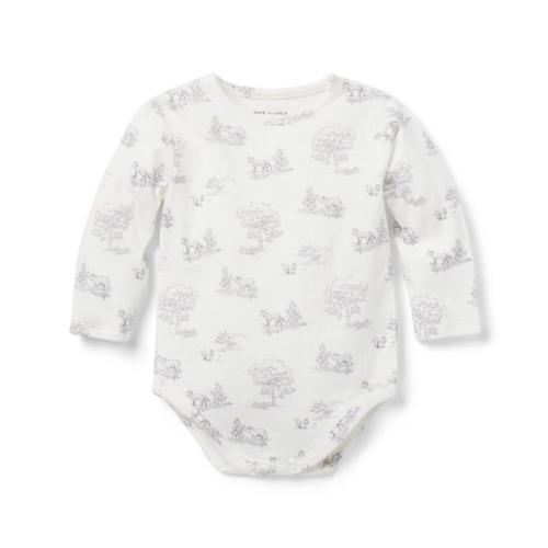 Newborn Jet Ivory Woodland Baby Woodland Bodysuit by Janie and Jack