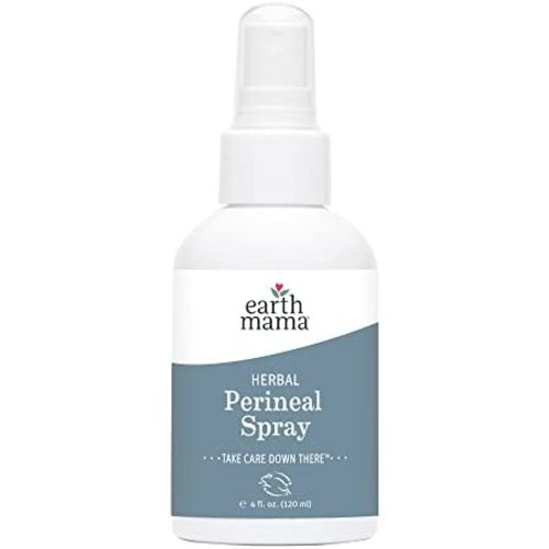 Herbal Perineal Spray by Earth Mama | Safe for Pregnancy and Postpartum, Natural Cooling Spray For After Birth, Butane-Free 4-Fluid Ounce