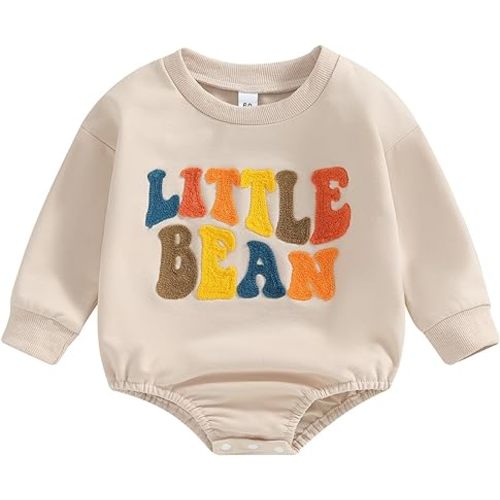Newborn Infant Girls Boys Fall Winter Clothes Thanksgiving Outfit Long Sleeve Bubble Romper Sweatshirt 0-18M Baby