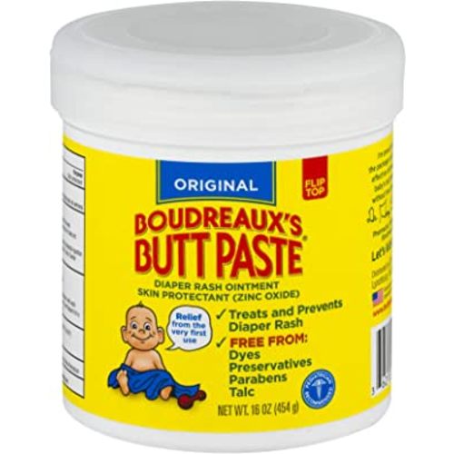 Boudreaux's Butt Paste Original Diaper Rash Cream, Ointment for Baby, 16 oz. (Pack of 1)