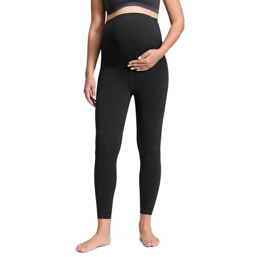 CRZ YOGA Butterluxe Maternity Leggings 25" - Over The Belly Buttery Soft Workout Activewear Yoga Womens Pregnancy Pants