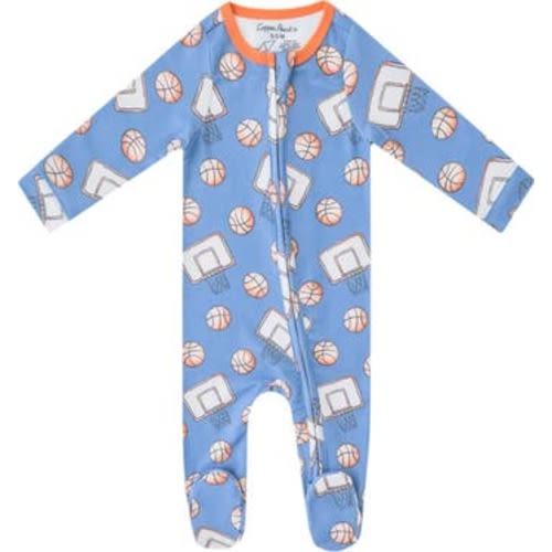 Dunk Fitted One-Piece Pajamas, 3-6M