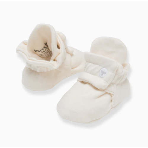 Solid Organic Cotton Baby Booties - Eggshell – Burt's Bees Baby
