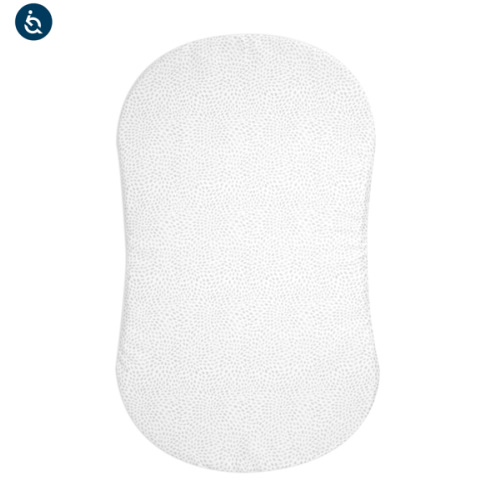 HALO - BassiNest Fitted Sheet 100% Cotton | Pebble - white