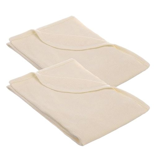 American Baby Company 100% Cotton Thermal Waffle Swaddle Blanket, Soft, Breathable & Stretchy, Cream, 30" x 40" for Boys and Girls, Perfect for Swaddling, Travel and Gifting