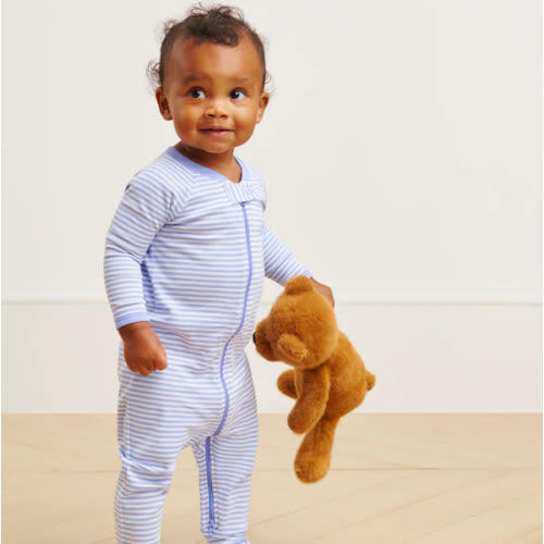 LAKE | Baby | Pima Cotton Pajamas | Hydrangea Baby Sleeper
