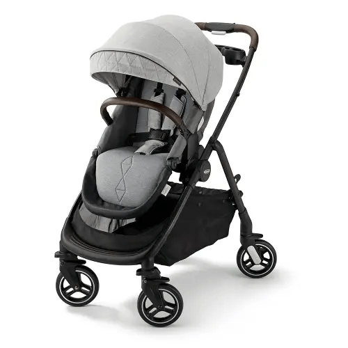 Graco Premier Modes Merge Stroller, Featuring EZ Spin Wheels That Move Like a Roller Bag, Midtown