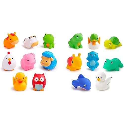Munchkin® Baby Bath Toy Squirts, Farm™ and Lake™ Animals, 16 Pack