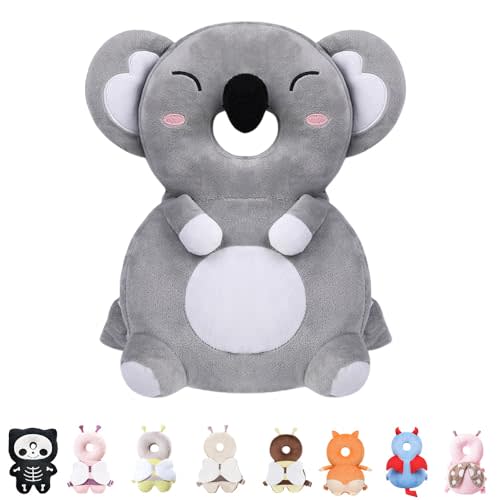Raelitego Baby Head Protector Backpack for Falling Crawling and Walking Toddler Essentials Harness Infant Koala Toys Helmets Baby Lover Gifts for 0.5-3 Years 6-12 Months