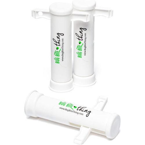 BUG BITE THING Suction Tool - Bug Bites and Bee/Wasp Stings, Natural Insect Bite Relief- White/3 Pack